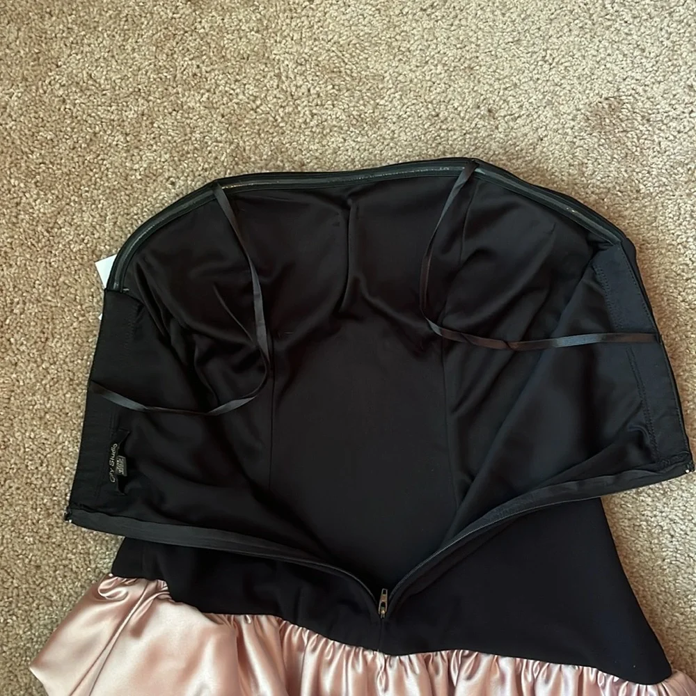 NWT City Studio Strapless Ruffle Dress - Picture 5 of 9